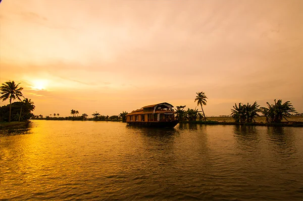 Alleppey Houseboats and Backwaters Evening View